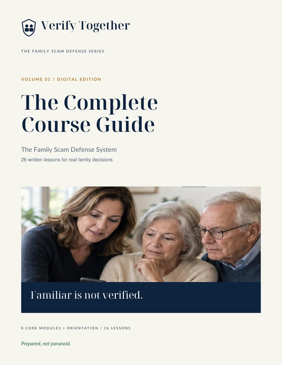 First page of the included Verify Together course manuscript